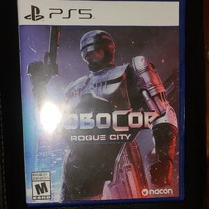 PS5 Robocop Rogue City Game - Black and Silver